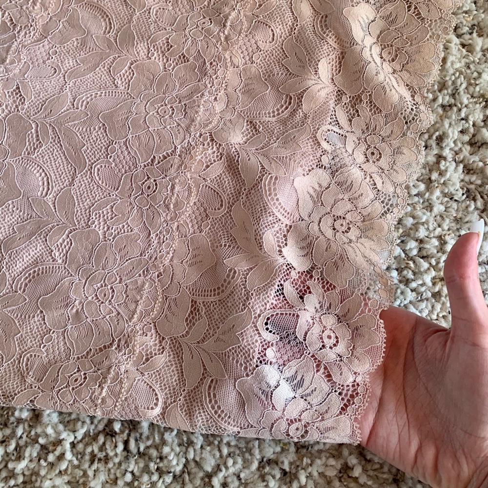 GUESS OFF SHOULDER STRAPPY LACE DRESS - Picture 6 of 6
